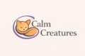 Calm Creatures — resting cat logo